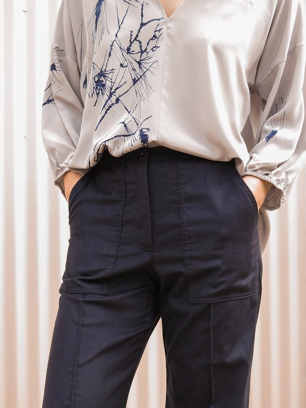 erica tanov darby pant - navy erica tanov darby pant - navy