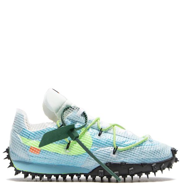 Nike Women's x Off-White Waffle Racer Vivid Sky Electric Green