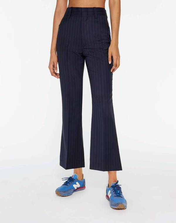 RE/DONE 70s Trouser - Navy Pinstripe RE/DONE 70s Trouser - Navy Pinstripe
