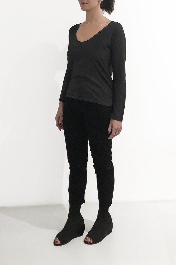 Uma Raquel Davidowicz Michigan Long Sleeve Buttoned Top - Lead Uma Raquel Davidowicz Michigan Long Sleeve Buttoned Top - Lead