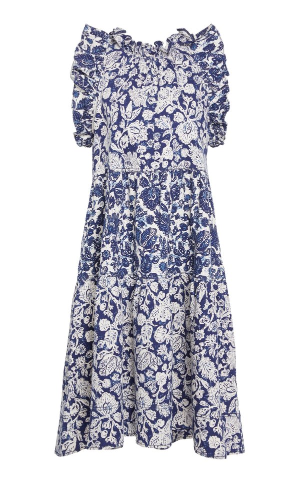 princess polly baby blue dress 70s Floral Peasant Dress: Blue Patchwork Maxi Dress, Size XS/S