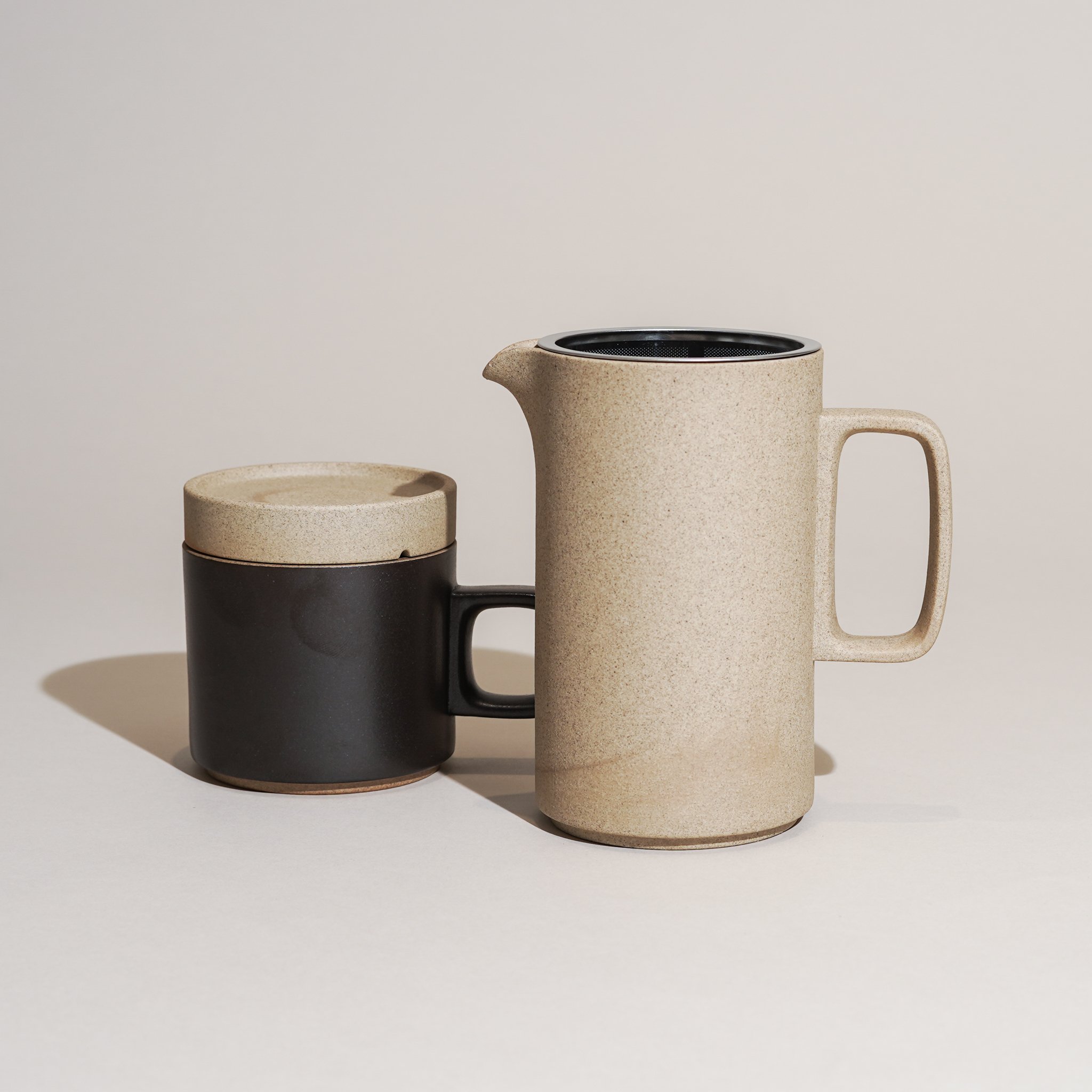 Hasami Porcelain Tall Teapot Natural Garmentory