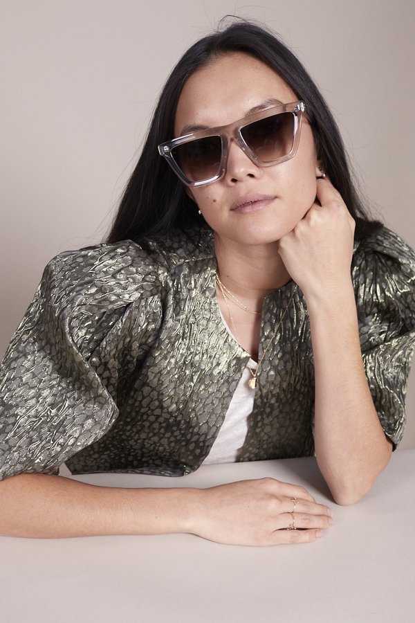 Smoke x Mirrors Felix Transparent Sunglasses - Grey | Garmentory display picture 1