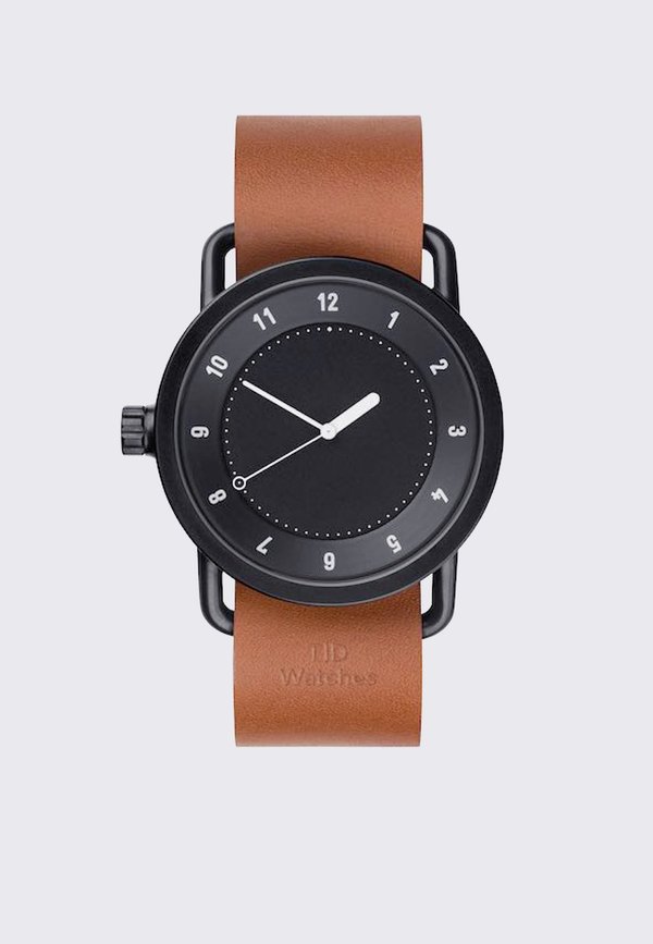 TID Watches No.1 - black/tan leather wristband TID Watches No.1 - black/tan leather wristband