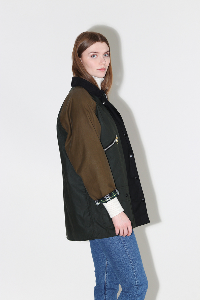 Barbour x Alexa Chung Patch Waxed Cotton Jacket - Patchwork