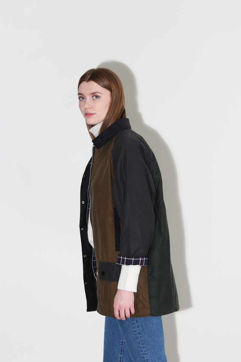 Barbour x Alexa Chung Patch Waxed Cotton Jacket - Patchwork