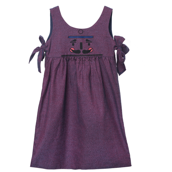 Kids Paade Mode Cotton Dress - Plum Kids Paade Mode Cotton Dress - Plum