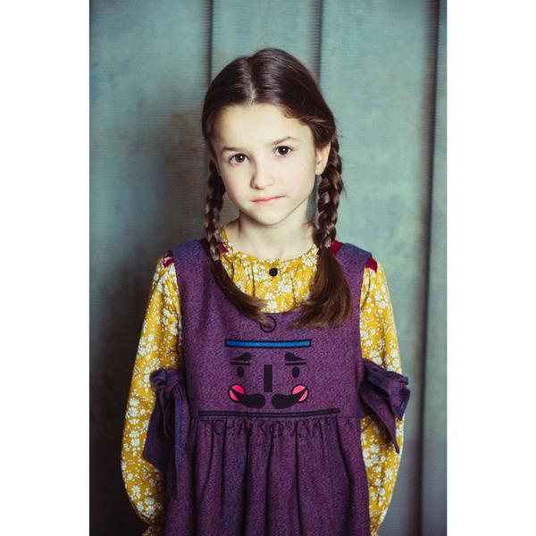 Kids Paade Mode Cotton Dress - Plum Kids Paade Mode Cotton Dress - Plum