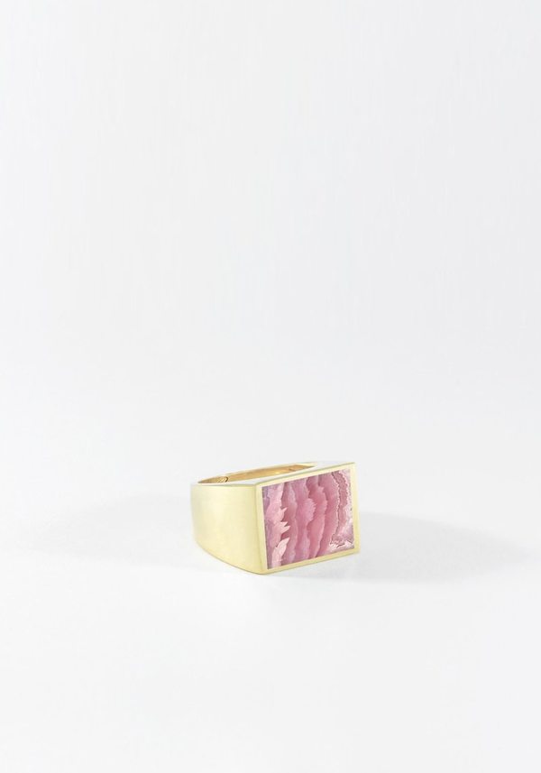 Legier Stone Signet Ring - Rhodochrosite Legier Stone Signet Ring - Rhodochrosite
