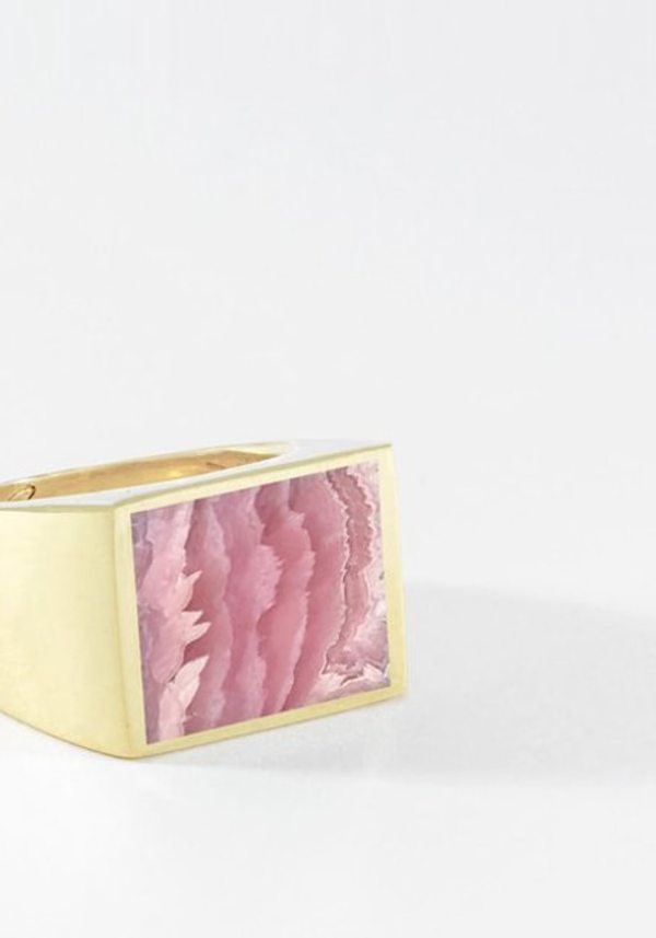 Legier Stone Signet Ring - Rhodochrosite Legier Stone Signet Ring - Rhodochrosite
