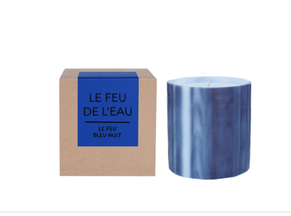Le Feu De L'Eau Candle - Bleu Nuit Le Feu De L'Eau Candle - Bleu Nuit
