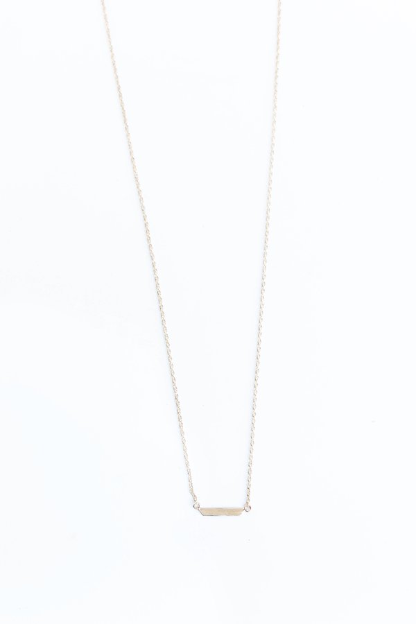 Blanca Monrós Gómez ID BAR NECKLACE - 14K gold Blanca Monrós Gómez ID BAR NECKLACE - 14K gold