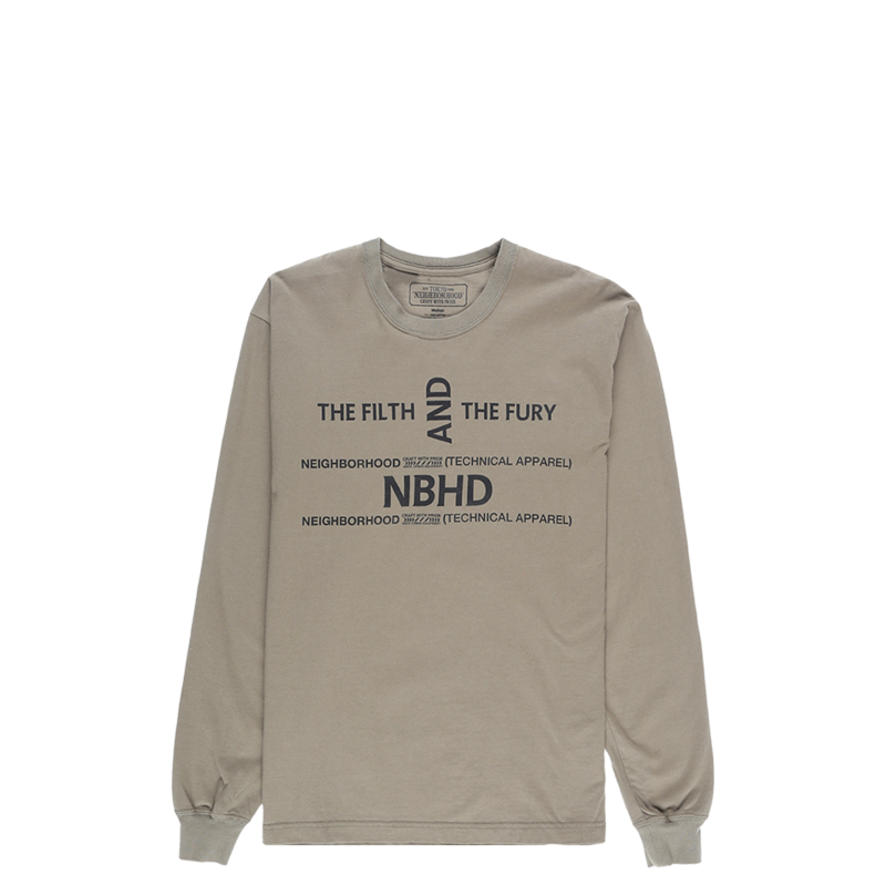 Neighborhood The Filth and Fury Long Sleeve T Shirt - Olive