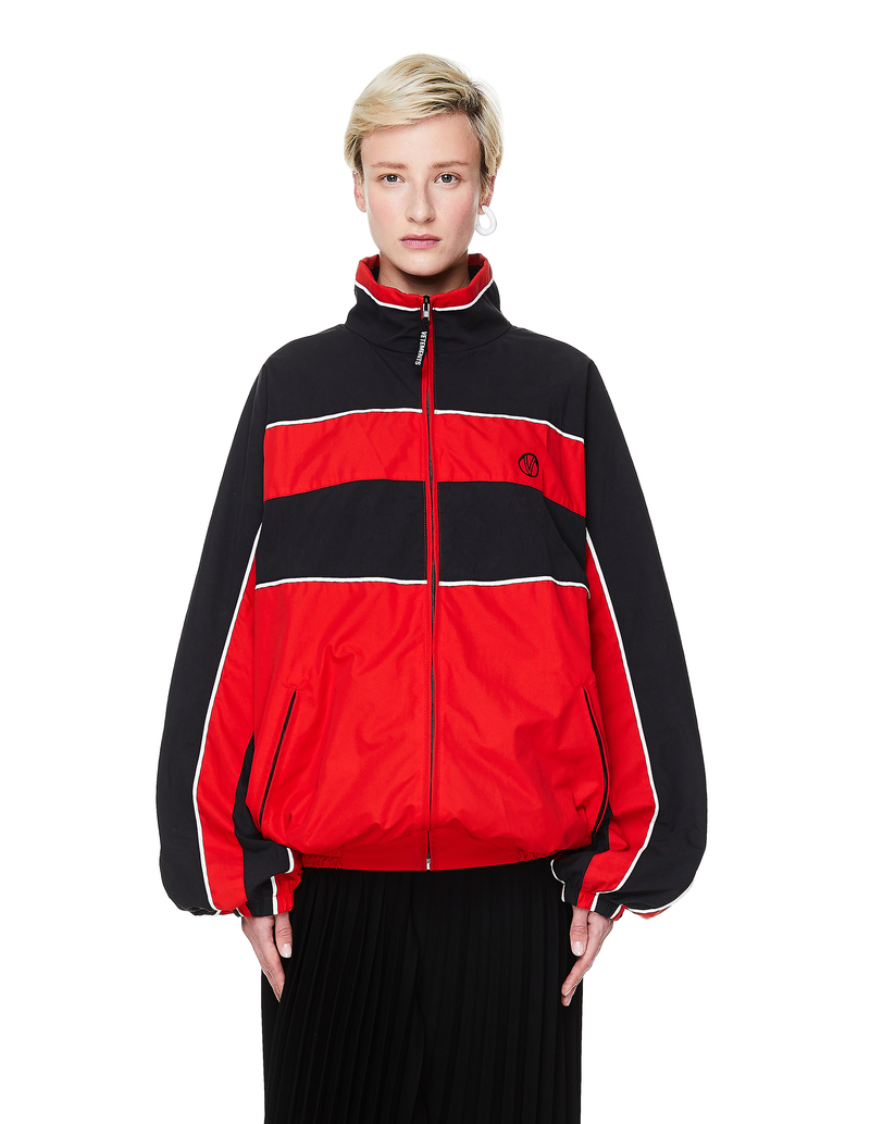 Vetements Track Jacket - black/red | Garmentory