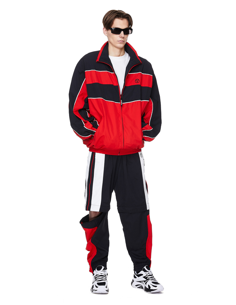 Vetements Track Jacket - Black/Red | Garmentory