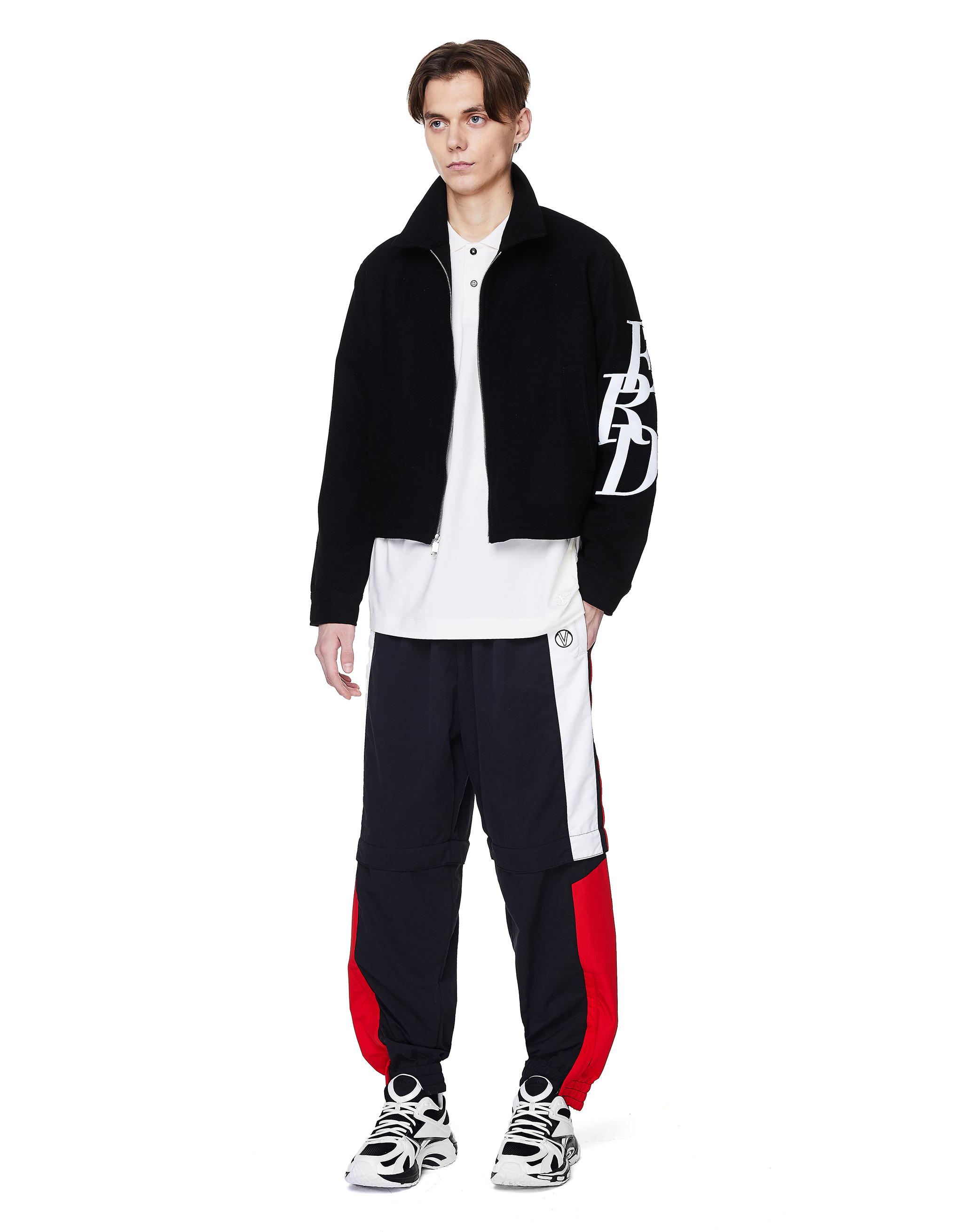 Enfants Riches Deprimes Wool Cropped Logo Jacket - Black | Garmentory