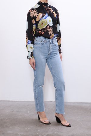 No.6 Thomas Top - Black/Blue Hyacinth No.6 Thomas Top - Black/Blue Hyacinth