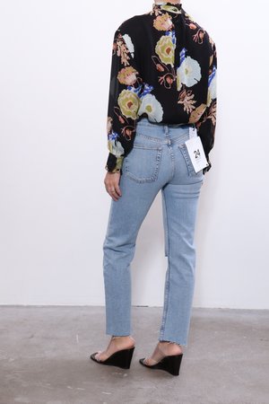 No.6 Thomas Top - Black/Blue Hyacinth No.6 Thomas Top - Black/Blue Hyacinth