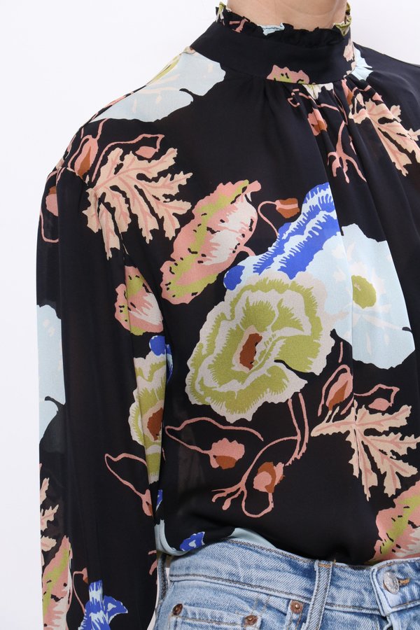 No.6 Thomas Top - Black/Blue Hyacinth No.6 Thomas Top - Black/Blue Hyacinth