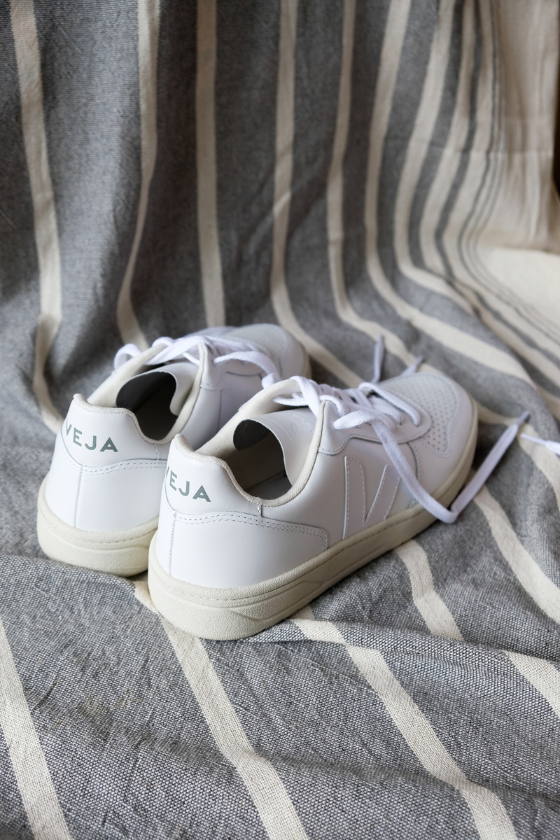Veja V10 Leather Sneaker - Extra White | Garmentory