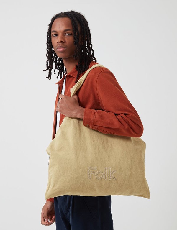 Folk Clothing Folk Tote Bag - Dark Fawn Folk Clothing Folk Tote Bag - Dark Fawn