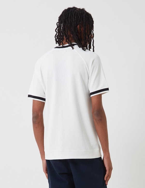 Fred Perry Raglan Sweat Top T-shirt - Snow White Fred Perry Raglan Sweat Top T-shirt - Snow White