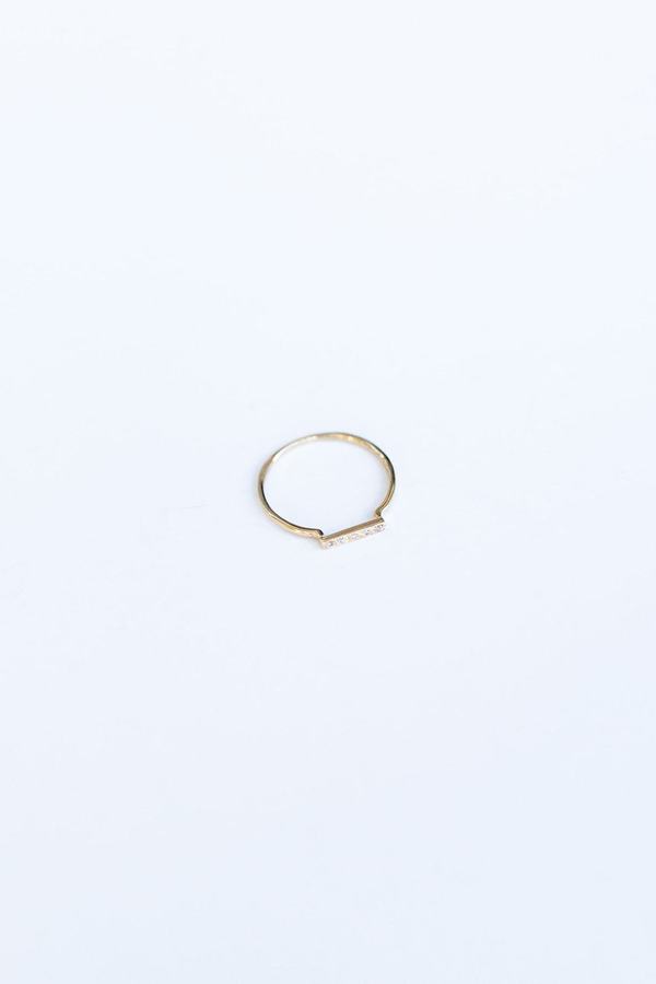 BLANCA MONROS GOMEZ DAINTY STACKING RING - YELLOW GOLD BLANCA MONROS GOMEZ DAINTY STACKING RING - YELLOW GOLD