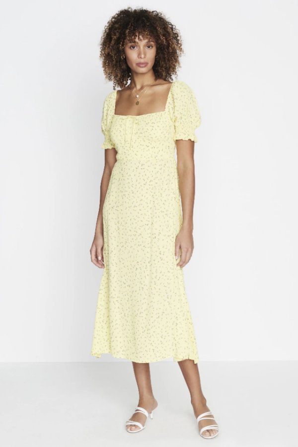 Faithfull The Brand La Fica Floral Evelyn Midi Dress | Garmentory Faithfull The Brand La Fica Floral Evelyn Midi Dress | Garmentory