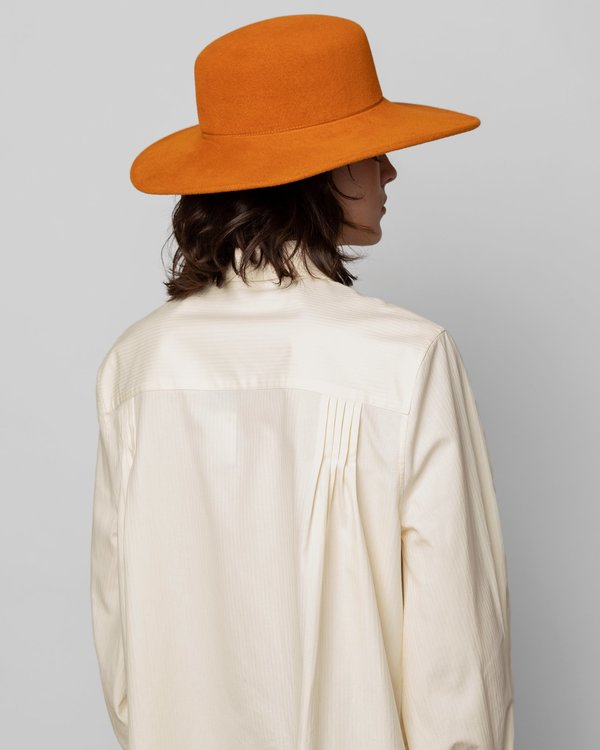 Clyde Wide Brim Pearl Hat - Kabocha Clyde Wide Brim Pearl Hat - Kabocha