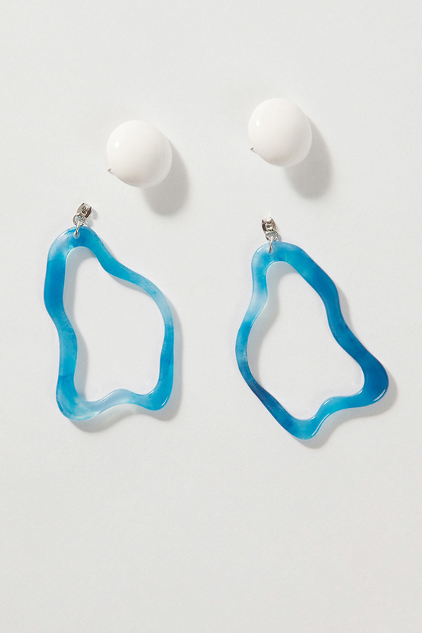 MIDNIGHT MOMENT Wave Earrings - Blue MIDNIGHT MOMENT Wave Earrings - Blue