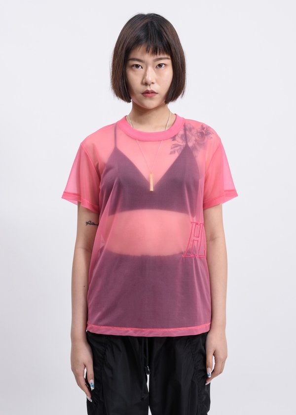 Helmut Lang Prism Masc Little Tee - Pink Helmut Lang Prism Masc Little Tee - Pink