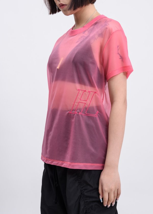 Helmut Lang Prism Masc Little Tee - Pink Helmut Lang Prism Masc Little Tee - Pink