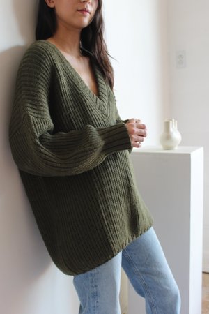 First Rite Long V Sweater First Rite Long V Sweater