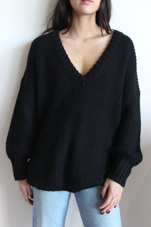First Rite Long V Sweater First Rite Long V Sweater