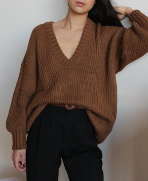 First Rite Long V Sweater First Rite Long V Sweater