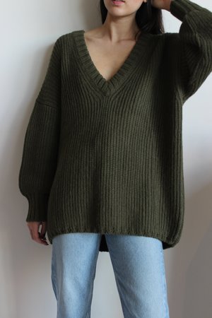 First Rite Long V Sweater First Rite Long V Sweater