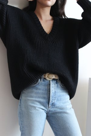 First Rite Long V Sweater First Rite Long V Sweater