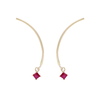 Tara 4779 Arc Mobile Earrings - Ruby - Thumbnail 1