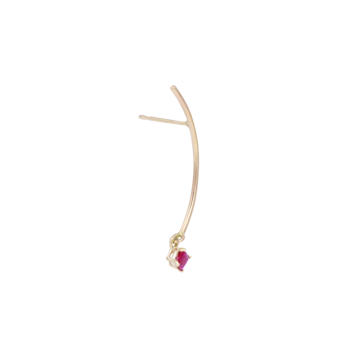 Tara 4779 Arc Mobile Earrings - Ruby - Image 2 of 2