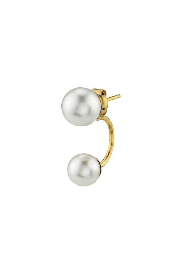 Gabriela Artigas Suspended Pearl Backing - Yellow Gold Gabriela Artigas Suspended Pearl Backing - Yellow Gold