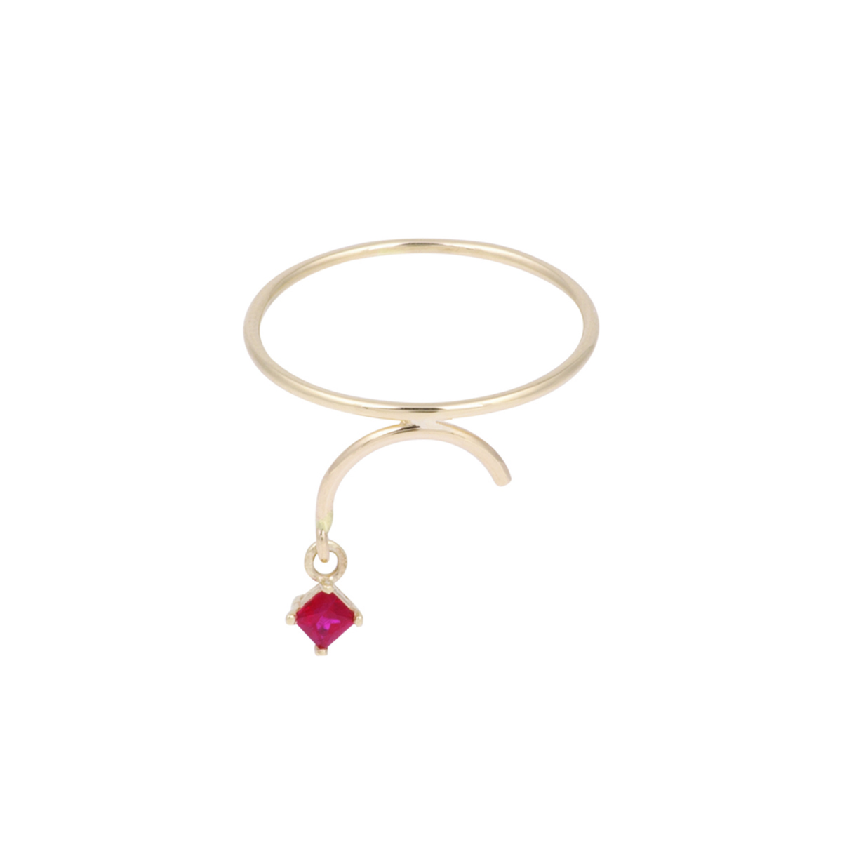 Tara 4779 Arc Ring - Ruby - Image 1 of 3