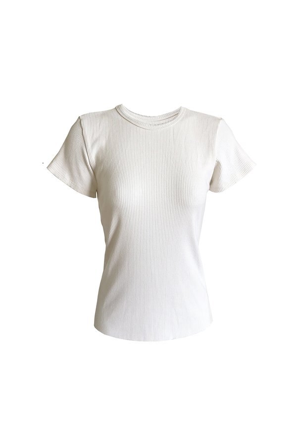 Angie Bauer Perfect Tee - Ivory Angie Bauer Perfect Tee - Ivory