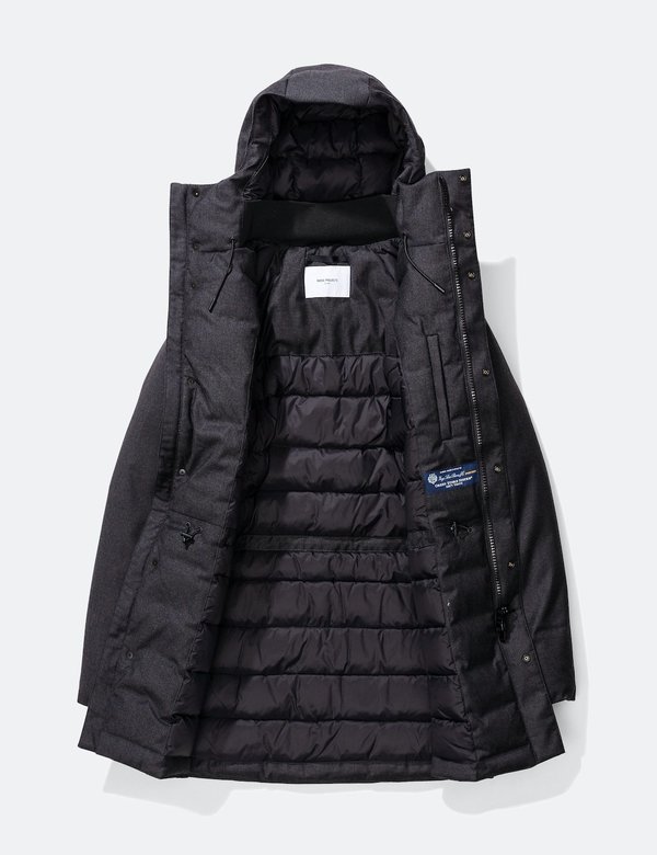Norse Projects Rokkvi 5.0 Technical Wool Jacket - Charcoal Melange Norse Projects Rokkvi 5.0 Technical Wool Jacket - Charcoal Melange