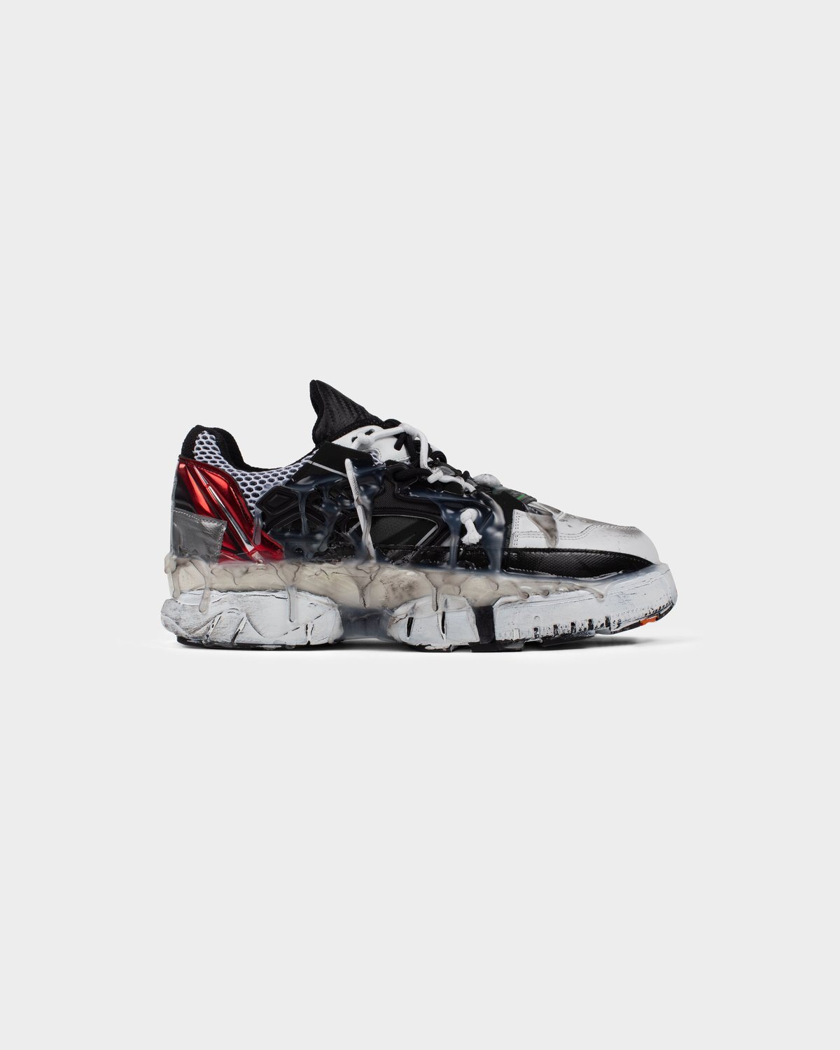 Maison Margiela Fusion Low Top - Red/Black/White | Garmentory