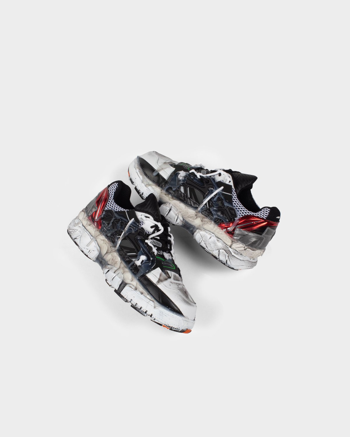 Maison Margiela Fusion Low Top - Red/Black/White | Garmentory