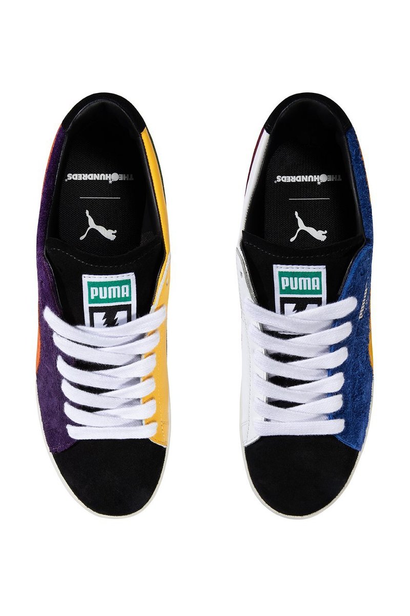 The Hundreds x Puma Decades Clyde Sneakers Blue/Yellow Garmentory