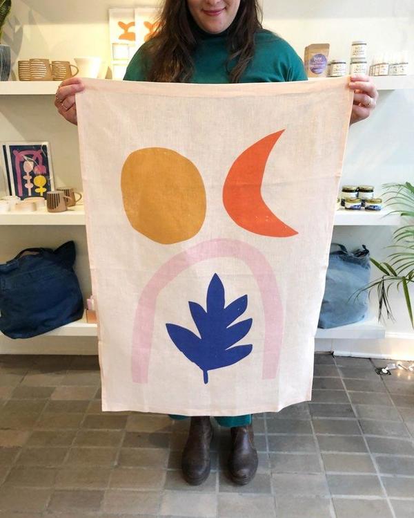 Claire Ritchie "Moon Life" Fabric Wall Hanging Claire Ritchie "Moon Life" Fabric Wall Hanging