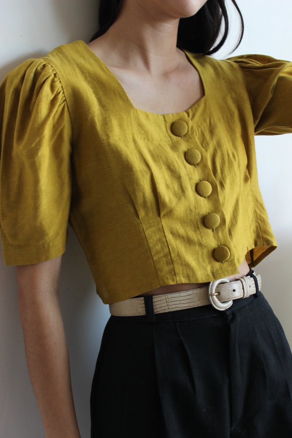 Hannah Kristina Metz Eyre Blouse - Mustard Hannah Kristina Metz Eyre Blouse - Mustard