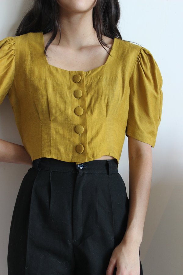 Hannah Kristina Metz Eyre Blouse - Mustard Hannah Kristina Metz Eyre Blouse - Mustard