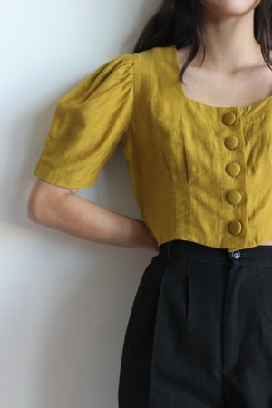 Hannah Kristina Metz Eyre Blouse - Mustard Hannah Kristina Metz Eyre Blouse - Mustard